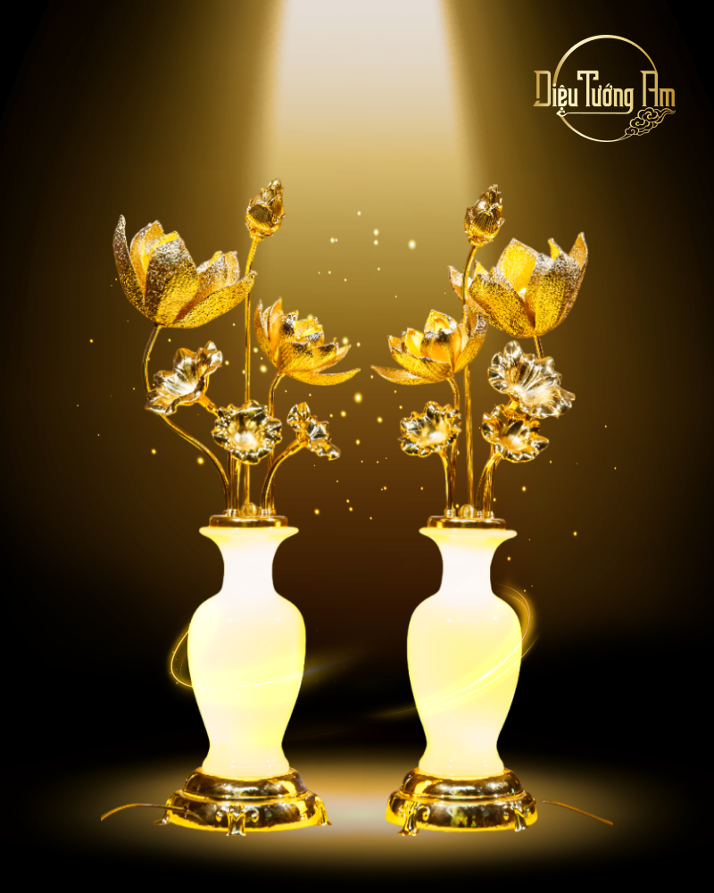 CẶP BÌNH HOA NHỊ LIÊN TỊNH BẢO - 55CM 259BDD055-03