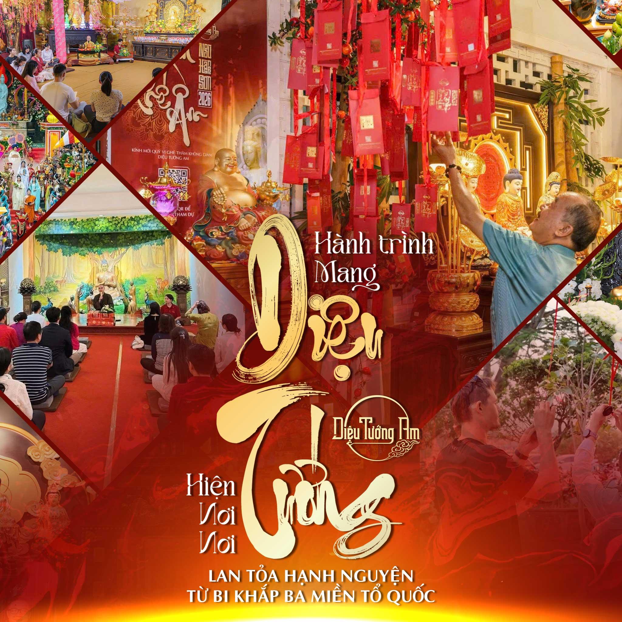  HÀNH TRÌNH MANG DIỆU TƯỚNG HIỆN NƠI NƠI: LAN TỎA HẠNH NGUYỆN TỪ BI KHẮP BA MIỀN TỔ QUỐC