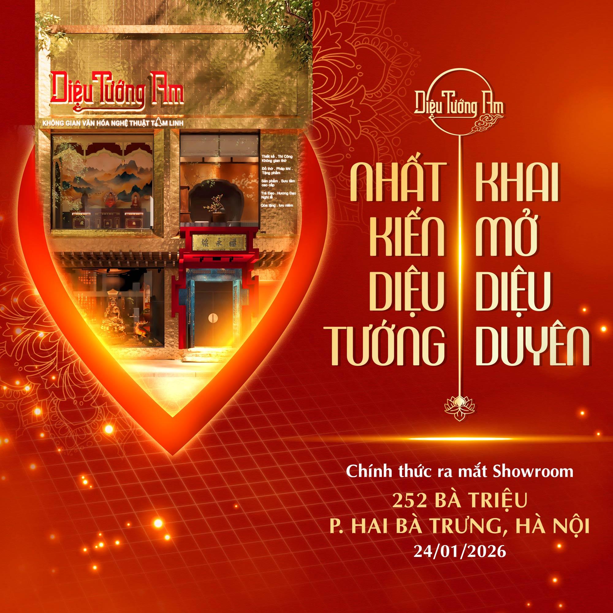 DIỆU TƯỚNG AM BÀ TRIỆU CHÍNH THỨC KHAI TRƯƠNG, LAN TỎA HÀNH TRÌNH “NHẤT KIẾN DIỆU TƯỚNG – KHAI MỞ DIỆU DUYÊN”