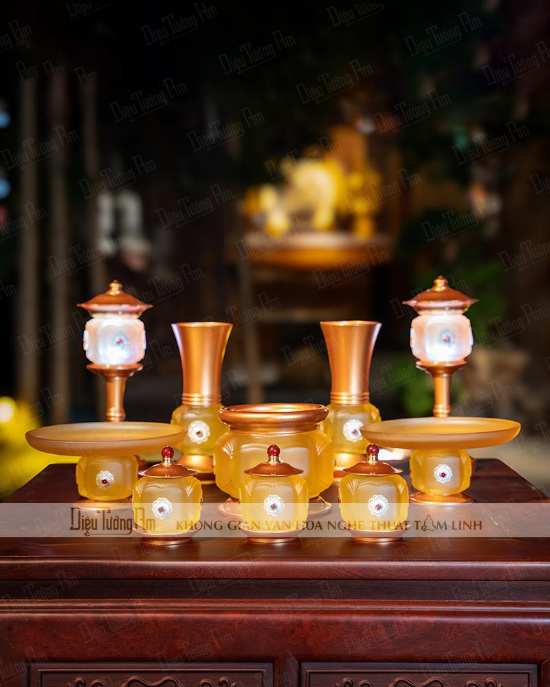 BỘ PHÁP KHÍ LƯU LY HOÀNG KIM TỤ BẢO  300DTCS10-01