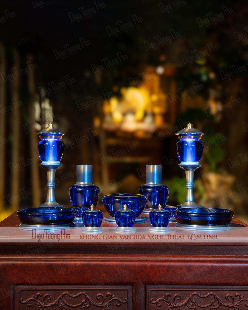 BỘ PHÁP KHÍ LƯU LY LAM QUANG CHIÊU LỘC  300BBOS08-03