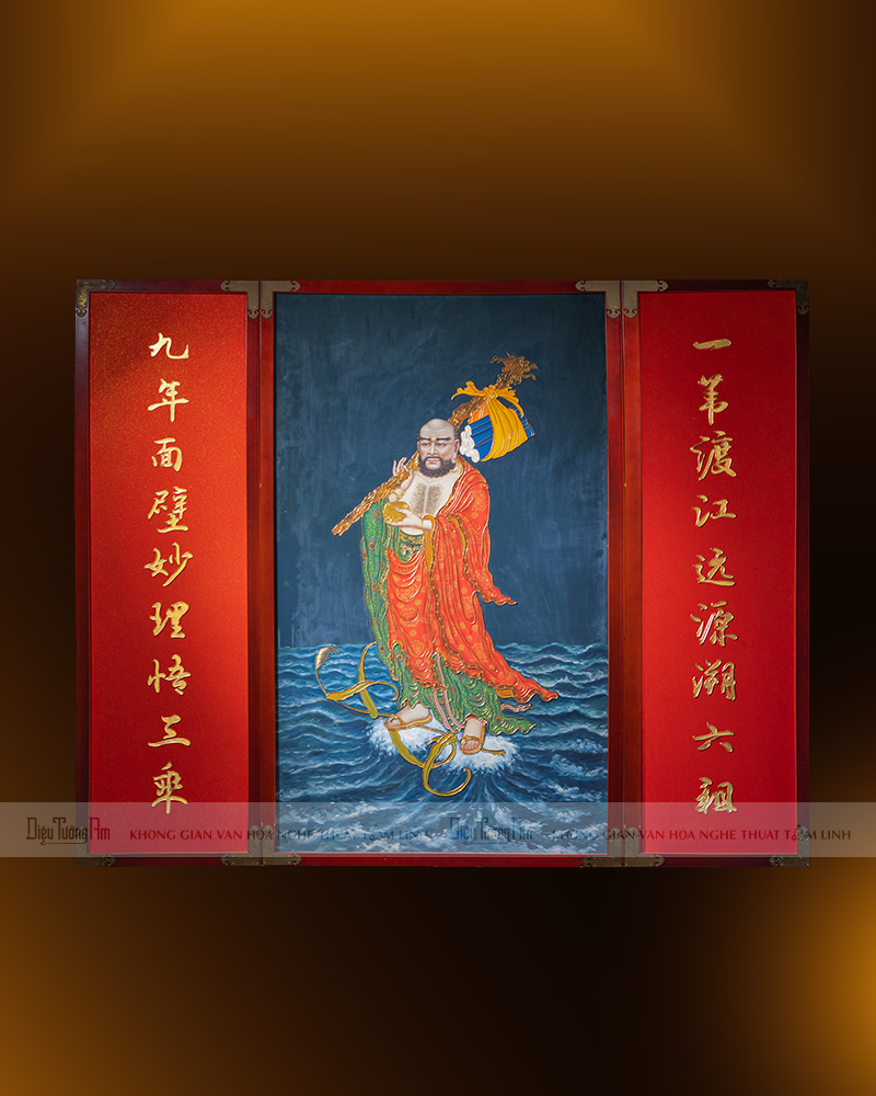 TRANH ĐẠT MA GỖ VẼ